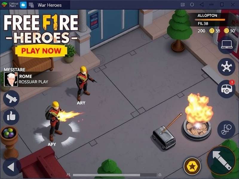 Intense Battle Royale Action in Free Fire War Heroes Free Fire War Heroes Gameplay